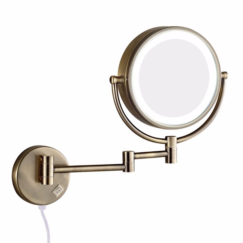 Cosmetic mirror with illumination